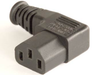 European IEC 60320/C13 Right Angle Connector, Low Profile -- UC-06MI - Image