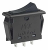 SWITCH ROCKER SPDT 6A 125V - CWT12AAS1/UC - NKK Switches