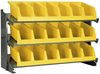 Akro-Mils 250 lb Gray Powder Coated Steel 16 ga Fixed Rack - 36 3/4 in Overall Length - 3 Bins - Bins Included - APRBENCH312 - APRBENCH312 - R. S. Hughes Company, Inc.