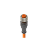 M12 pigtail, Automotive Line, female, 4-pin, A-coded, -- RKT 4-1006 - Image