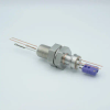 Thermocouple-Power Feedthrough, 1 Pair, Type E, w/ Miniature TC Connector, 1000 Volts, 25 Amps, 2 Pins, 1″ Baseplate - A12183-3-BP - MPF Products, INC.