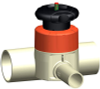 Valves - Plastic-Valves - diaphragm-Valves - 3-way-diaphragm-Valve -- 168519101 - Image