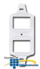 Siemon Duplex Mounting Frame - 4 Flat MAX Modules - MX-E4F-02 - TelephoneStuff.com