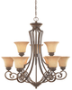 81889-FSN Mid. Chandeliers-Glass Up - 426760 - Capital Lighting, Inc.