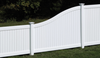 Privacy Vinyl Fence - New Lexington S Curve Transition Panel - CertainTeed Corporation