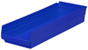Akro-Mils 346 cu in Blue Industrial Grade Polymer Shelf Storage Bin - 23 5/8 in Length - 8 3/8 in Width - 4 in Height - 1 Compartments - 30184 BLUE - 30184 BLUE - R. S. Hughes Company, Inc.