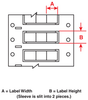 PermaSleeve Wire Marking Sleeves - 2HX-187-2-WT-3 - Brady Corporation