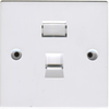 Face Plate, 1Pos, Abs, White; Accessory Type Tuk - 77Y7610 - Newark, An Avnet Company