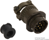 Circular Connector Receptacle Size 14, 12 Position, Cable; Product Range Amphenol Industrial - 26H1627 - Newark, An Avnet Company