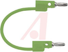 Patch Cord, Stack-Up Banana Plug Each End, 24 Inch, Green - 70198428 - Allied Electronics, Inc.
