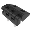 Butt Hinge, 30 mm size, with Mounting Counter bore Holes and Stud Mount, Polyamide, Black -- EH-DHIF-2630-HS - Image