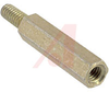 Standoff; 1.000 in.; #8-32; Aluminum; Hex; Yellow Irridite; 13/32 in.; 7/16 in. - 70211279 - Allied Electronics, Inc.