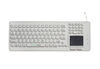 Backlit Medical Keyboard with Touchpad -- EKB-97-TP-W - Image