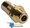 Hubbell Bulk Connector, RCA F/F Coupler, Gold, 3/8",.. - RFGBK100 - TelephoneStuff.com