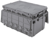 Akro-Mils Keepbox 16.83 gal 100 lb Gray Industrial Grade Polymer Attached Lid Container - 27 in Length - 17 in Width - 12 1/2 in Height - 39160 GREY -- 39160 GREY - Image