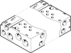 Manifold rail - VABM-L1-10AW-M7-3 - Festo Corporation