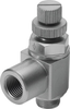 One-way flow control valve -- GRLA-1/4-RS-B