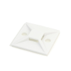 HellermannTyton MB4A10C2 Cable Tie, Zip Tie, Mounting Base White 4-Way-Adhesive and # 8 Screw - 21242 - Waytek, Inc.