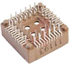 Socket, PLCC, PCS Series, 44 Position, .100 inch Centerline, Square, Thru-Hole - 70207012 - Allied Electronics, Inc.