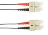 1-m, SC-SC, 50-Micron, Multimode, Plenum, Gray Fiber Optic Cable -- FOCMP50-001M-SCSC-GR - Image