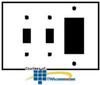 Leviton Decora Standard Size Smooth Plastic Wallplates - 80421 - TelephoneStuff.com