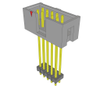 Headers, Male Pins - 612-ZST-105-08-G-D-1215-ND - DigiKey