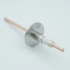 Power Feedthrough, 12000 Volts, 180 Amps, 1 Pin, 0.25″ Copper Conductor, 2.16″ QF / KF Flange - A0118-1-QF - MPF Products, INC.