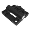 Adjustable Torque Hinge, Sy mmetric, Medium Size, Acetal Copolymer, Natural, Black -- E6-10-301-20 - Image