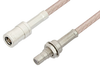 SMB Plug to SMB Jack Bulkhead Cable 12 Inch Length Using RG316 Coax, RoHS - PE33680LF-12 - Pasternack