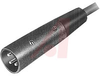 XLR Plug; Straight Male Cord; 3; Zinc, Nickel Plated; Brass, Silver Plated - 70214545 - Allied Electronics, Inc.