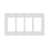 4-Gang Decorative Wall Plates, Thermoplastic Standard Size Glossy Finish - 3034 - Suzhou Ele Mfg Co., Ltd.