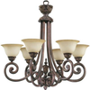 8049-6-53 Mid. Chandeliers-Glass Up - 705762 - Capital Lighting, Inc.