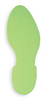 Glow-in-the-Dark Photoluminescent Footprints - Right Foot - 55359 - Brady Corporation