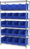 Shelving, Wire Shelving Kit, 18x48x74, 24 Bins - AWS184830260B - Akro-Mils, Inc.