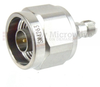 SMA Female (Jack) to N Male (Plug) Adapter, Passivated Stainless Steel Body, 1.3 VSWR - SM4263 - Fairview Microwave Inc.