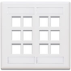 QuickPort Wallplates - 42080-12W - Leviton Manufacturing