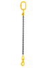 Chain sling 1-leg with swivel ball bearing safety hook, grade 8 Chain diameter 16 - 230501600100140 - Certex UK
