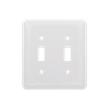 2-Gang Toggle Wall Plates, Metal Medium Size Glossy Finish - 12MFR - Suzhou Ele Mfg Co., Ltd.
