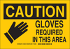Brady B-302 Polyester Rectangle Yellow Personal Protection Equipment (PPE) Sign - 10 in Width x 7 in Height - Laminated - TEXT: CAUTION - 124294 - 754473-80524 - R. S. Hughes Company, Inc.