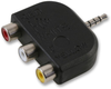Adapter, 3.5Mm 4P Plug-Rca/phono Rcpt; Audio Video Connector A Multicomp Pro - 69AC6462 - Newark, An Avnet Company