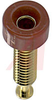 Jack, Banana; Banana Jack; 30 VAC/60 VDC (Max.); 5 A; Brass; Polycarbonate; Red - 70197908 - Allied Electronics, Inc.