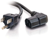 10ft 18 AWG Universal Right Angle Power Cord (NEMA 5-15P to IEC320C13R) -- 2306-27909-010 - Image