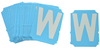 BradyGlo Gothic Quik Align Letter W - 6003-W - Brady Corporation