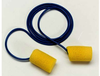 3M E-A-R 311-4101 Yellow Large PVC Foam Disposable Corded Barrel Ear Plugs Ear Plug - 080529-11031 - 080529-11031 - R. S. Hughes Company, Inc.