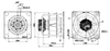 Centrifugal Fan- RadiPac Plenum Fan - VBH0500PTTPA-PB38 - ebm-papst Inc.