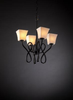 POR-8910-40-CHKR-MBLK Mid. Chandeliers-Glass Up - 494756 - Capital Lighting, Inc.