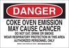 Brady B-401 Polystyrene Rectangle White Chemical, Biohazard, Hazardous & Flammable Material Sign - 14 in Width x 10 in Height - 125842 - 754473-73986 - R. S. Hughes Company, Inc.