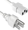 NEMA 5-15P to IEC 60320 C13, 18AWG / 3C, SJT, 60C, 79 inches -- 312007-06 - Image