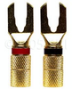 Deluxe Gold Spade Connector -Black - DELUXE-SPADE-B - Visual Sound, Inc.