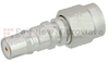 Snap-On QMA Female (Jack) to SMA Male (Plug) Adapter, Tri-Metal Plated Brass Body, 1.18 VSWR - FMAD1055 - Fairview Microwave Inc.
